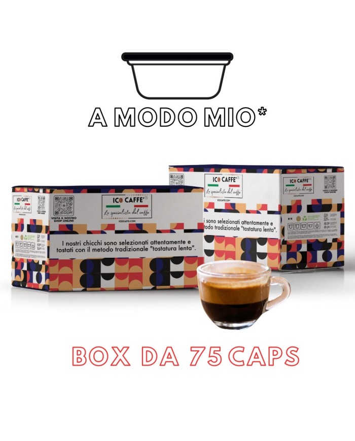 Capsule compatibili a modo mio - cremoso - 75 capsule