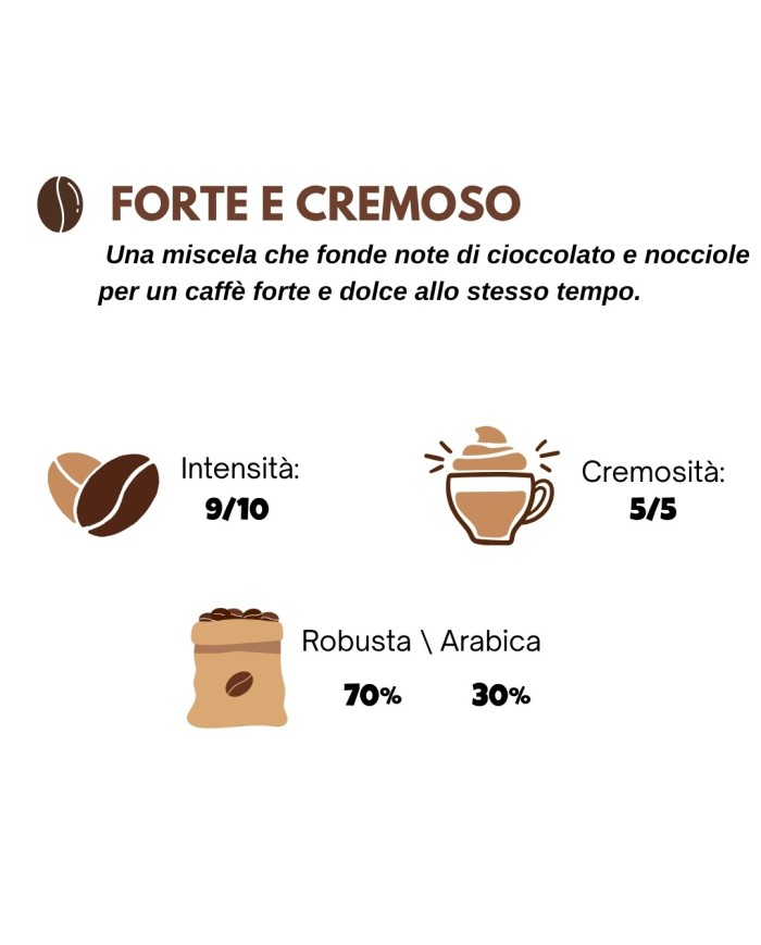 Cialde ese 44 - forte e cremoso - 100 pezzi